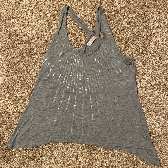 Xhilaration sequin racerback tank top